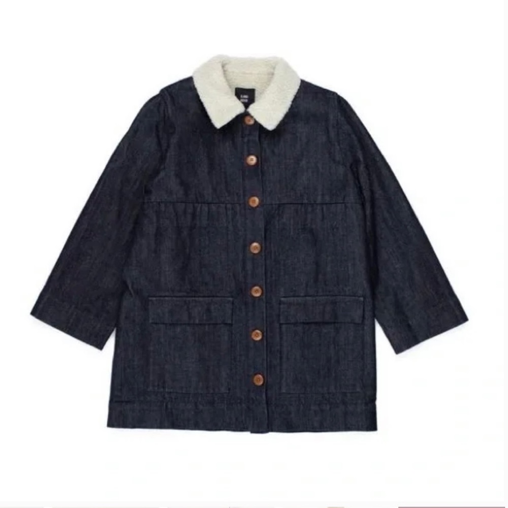 Ilana Kohn Shearling Mabel Jacket, Darkest Denim | L